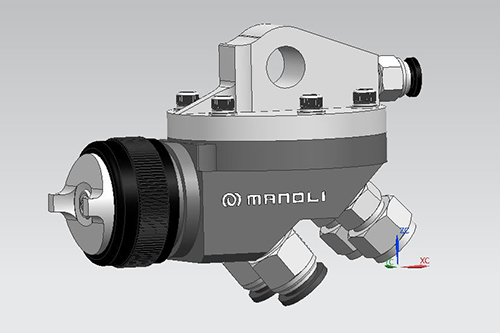 明丽自动喷枪3D模型